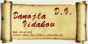 Danojla Vidakov vizit kartica